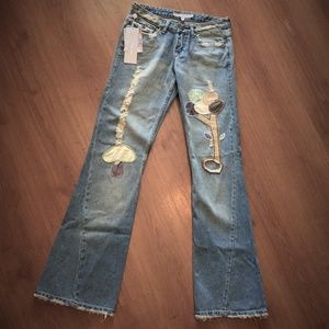 Boho Patchwork Jeans